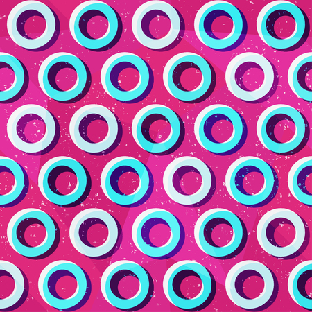 Blue rings seamless pattern.のイラスト素材