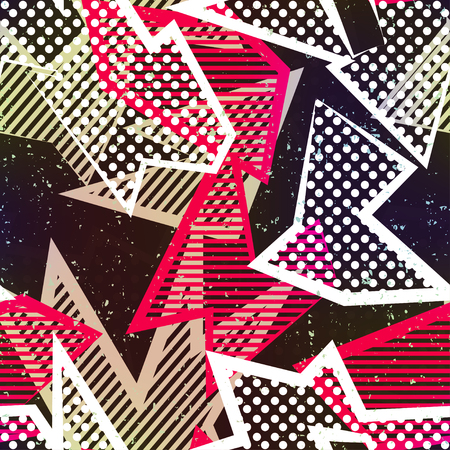 Retro fabric seamless pattern.のイラスト素材