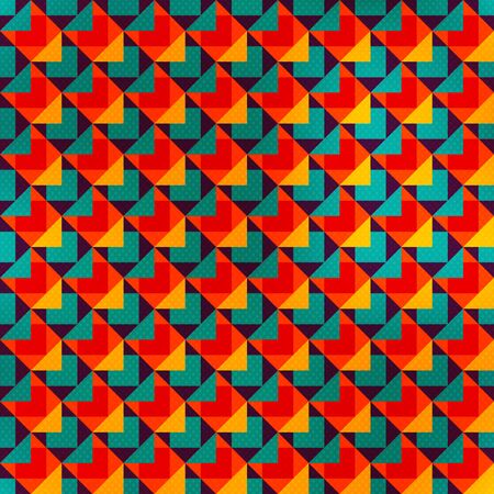 Retro geometric seamless pattern.のイラスト素材