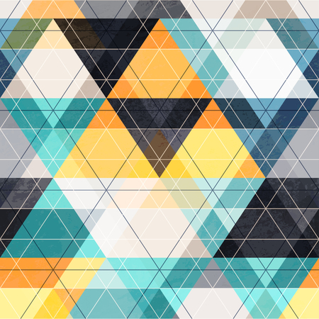 Fabric triangle seamless pattern (vector eps 10)のイラスト素材