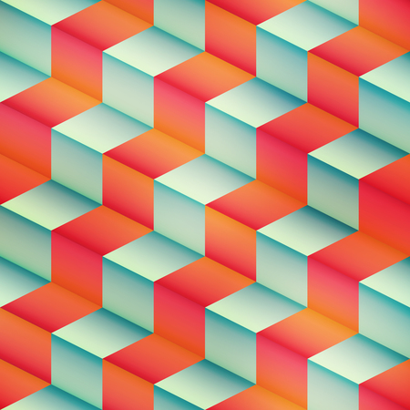 Isometric geometric pattern.のイラスト素材