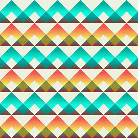 Vintage triangle seamless pattern (vector eps 10)のイラスト素材