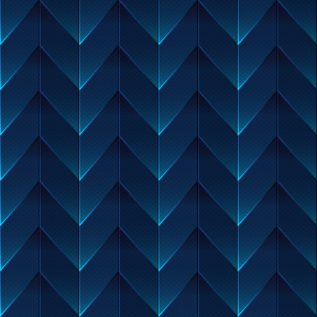 Zigzag blue seamless patternのイラスト素材