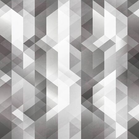 Monochrome mosaic seamless pattern.のイラスト素材