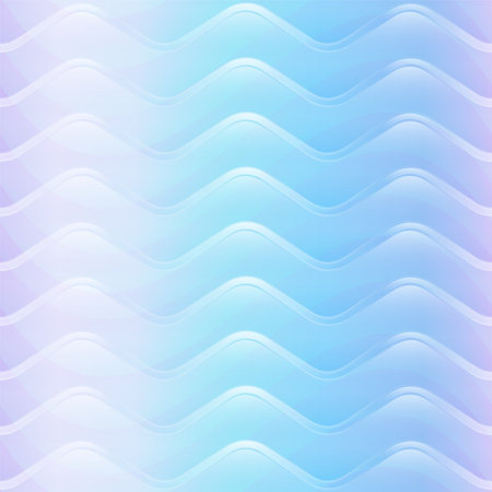 Pastel color wave seamless pattern.のイラスト素材