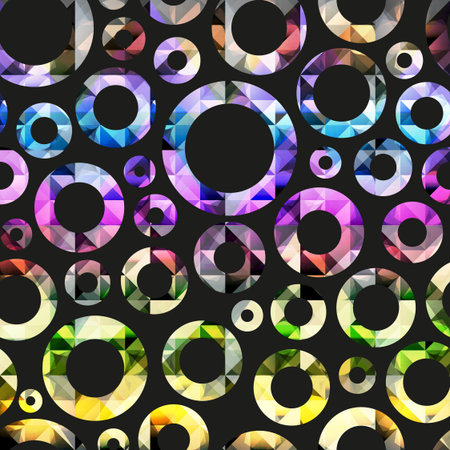 Abstract circle seamless pattern.