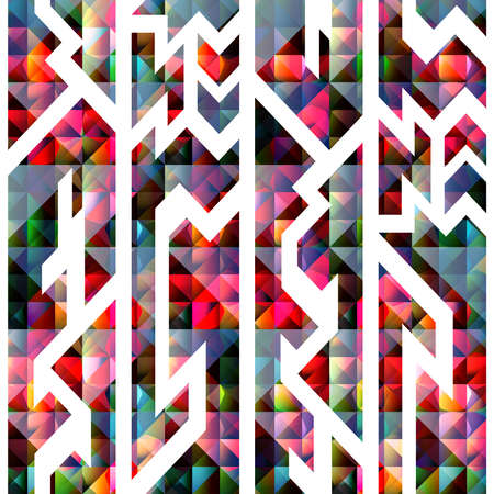 Abstract triangle seamless pattern.のイラスト素材