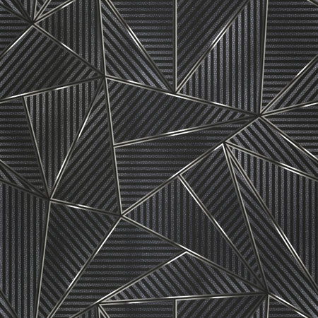Metallic triangle seamless pattern.