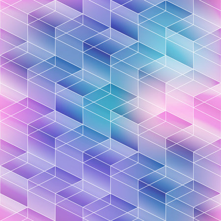Pastel color mosaic texture.のイラスト素材