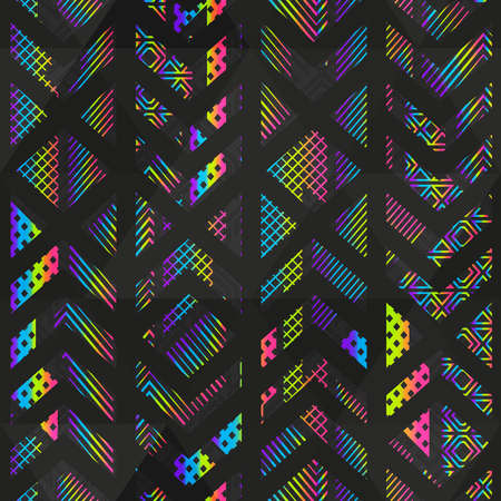 Square geometric seamless pattern.のイラスト素材