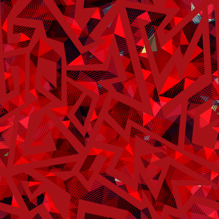 Crimson color geometric seamless pattern.のイラスト素材