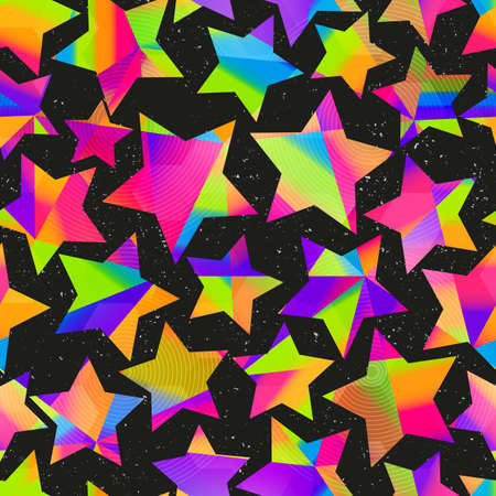 Colored space star. seamless texture.のイラスト素材