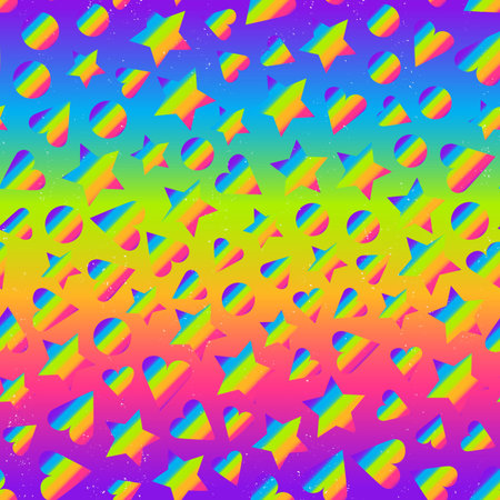Triangle rainbow color mosaic seamless texture.