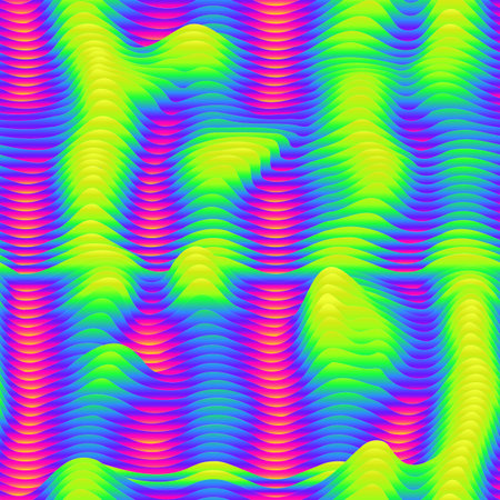 Abstract green wave. seamless texture.