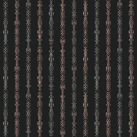 Metal ancient patternのイラスト素材