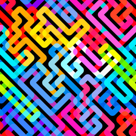 Bright maze. seamless textureのイラスト素材