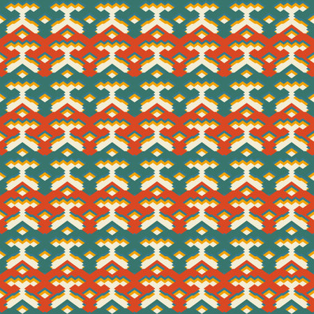 Folk cloth seamless pattern