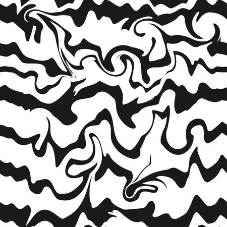 Monochrome flame lines. seamless textureのイラスト素材