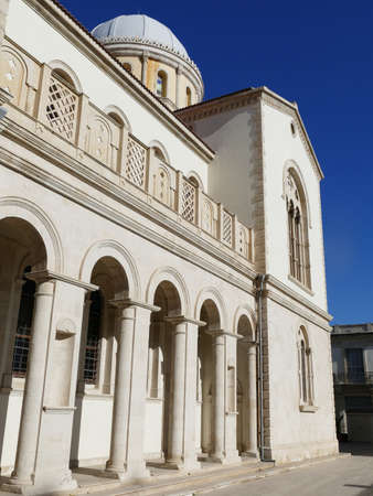 Side view of Agia Napa Cathedral in Limassol, Lemesos, Cyprusの写真素材