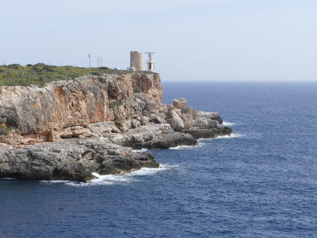 Entrance to the bay of Cala Figuera, Mallorca, Balearic Islands, Spain