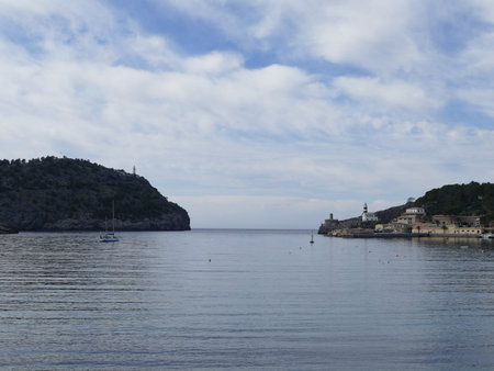 The entrance to Port de Soller Bay, Mallorca, Balearic Islands, Spain