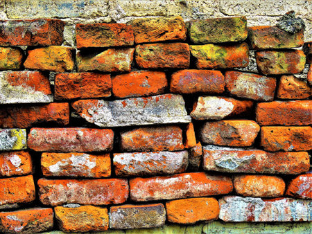 red brick wall