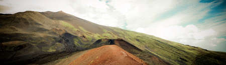 Lunar Landscape on the Sides of Mount Etnaの写真素材