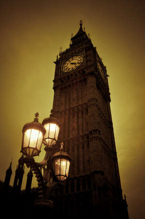 Great Big Ben at Nightfallの写真素材