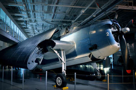 Second World War Aircraft Exposed in US Navy Museumのeditorial素材