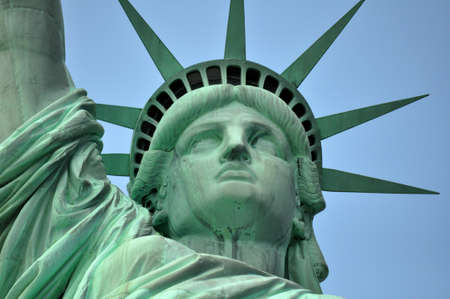 Portrait of the Statue of Libertyの写真素材