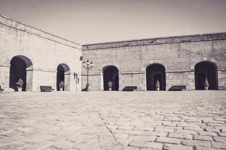 Within the Castle of Montjuic, in Barcelonaのeditorial素材