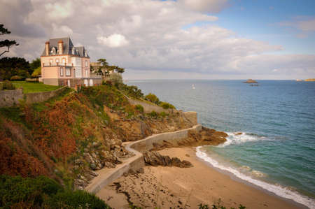 Bourgeois Mansion Facing the Sea in Dinardのeditorial素材