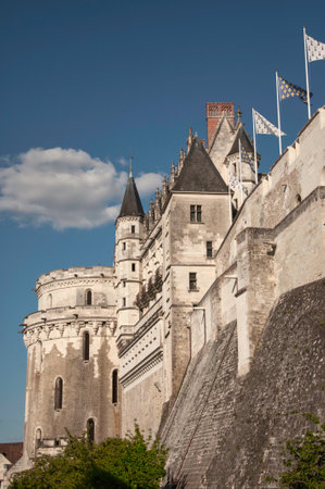 Amboise Castle on the banks of the Loireのeditorial素材
