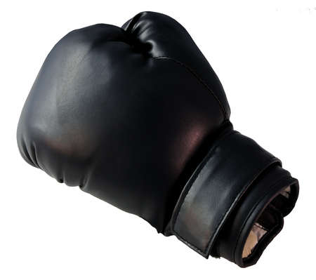 Boxing glove - Boxing glove in black on a white backgroundの写真素材