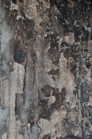 wall damaged by fire texture