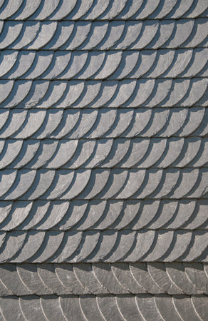 Slate shingled wall texture