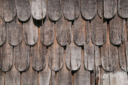 Wooden shingles texture oldの写真素材