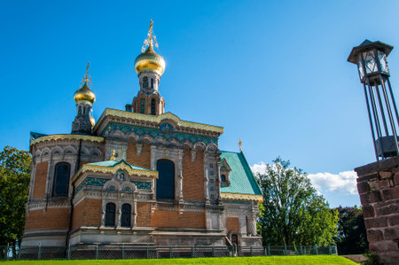 Russian Chapel in Darmstadt, Hesse, Germanyの写真素材