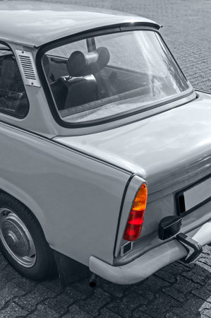 Oldtimer car of the former German Democratic Republic called "Trabbi"の写真素材