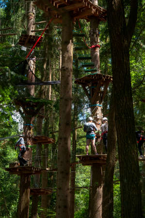 Climbing parkの写真素材