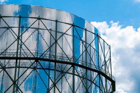 Historic Gasometer, Pforzheim, Baden-Wuerttemberg, Germany, Europe