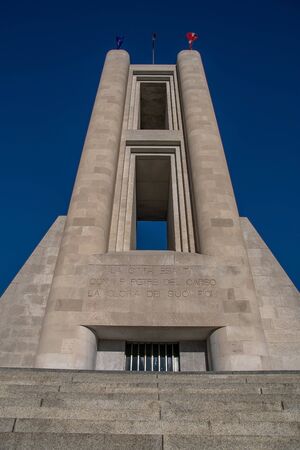 War memorial. Commemoration of the victims of World War I. Como Italyのeditorial素材