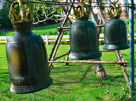 Liberty Bell old symbol and Blackgroundの写真素材