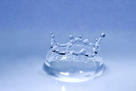 splash and crown clearの写真素材