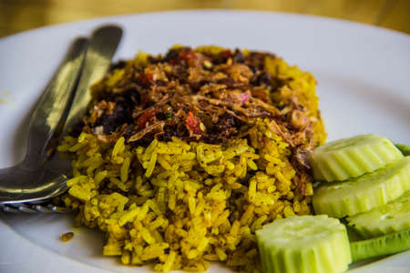 Thai food gourmet stream rice withの写真素材