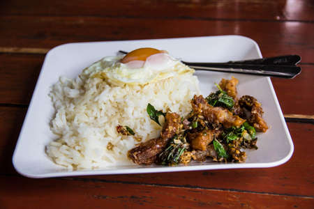 Thai food gourmet stream riceの写真素材