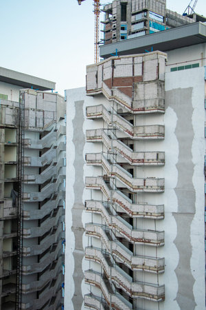 High building construction in Bangkok