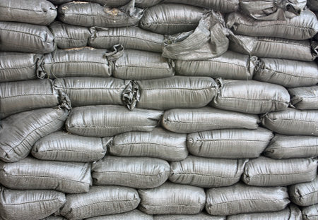 sack at cityの写真素材