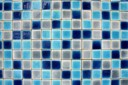 Glazed tiles on the pool  