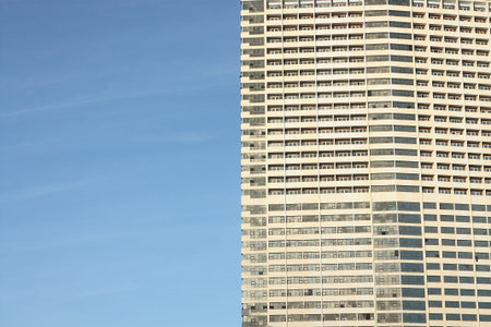 windows building with the blue sky